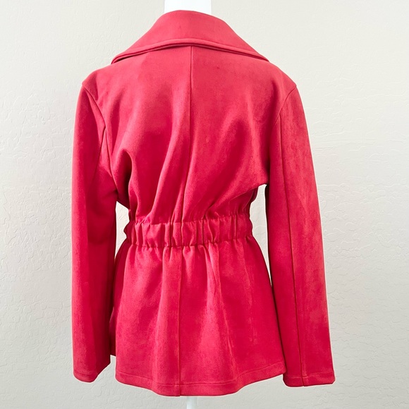 Alice Blue Coral Red Tie Waist Jacket - Picture 3 of 6